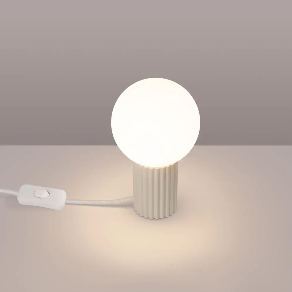 Lampa biurkowa HALO beżowa | sklep MIRAT kolekcja halo