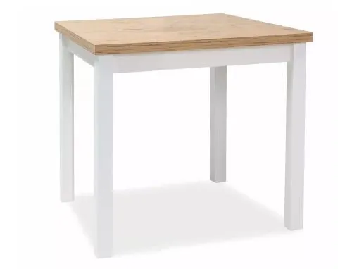 Stół kuchenny ADAM 90x65 dąb lancelot / biały mat | MIRAT