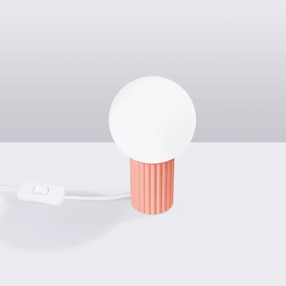 Lampa biurkowa HALO brzoskwiniowa | sklep MIRAT kolekcja halo