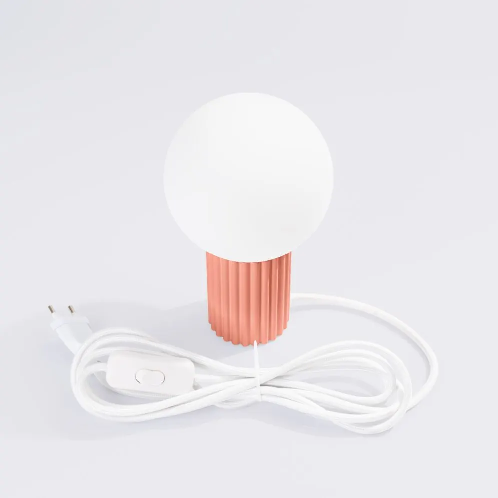Lampa biurkowa HALO brzoskwiniowa | sklep MIRAT kolekcja halo