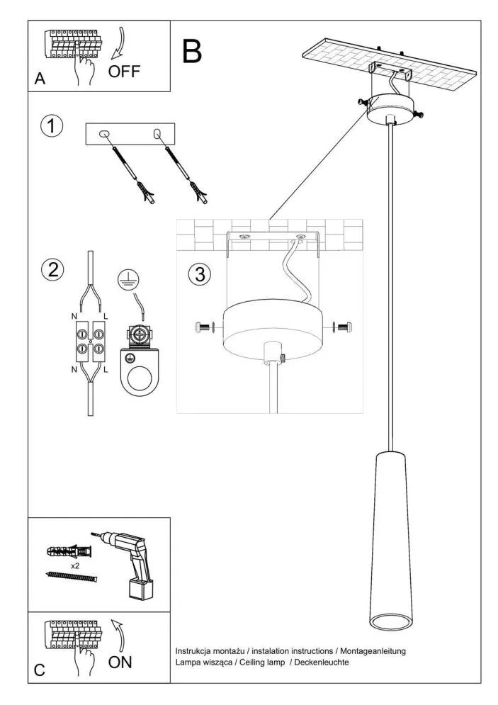 Lampa wisząca ceramiczna ELECTRA | sklep MIRAT kolekcja electra