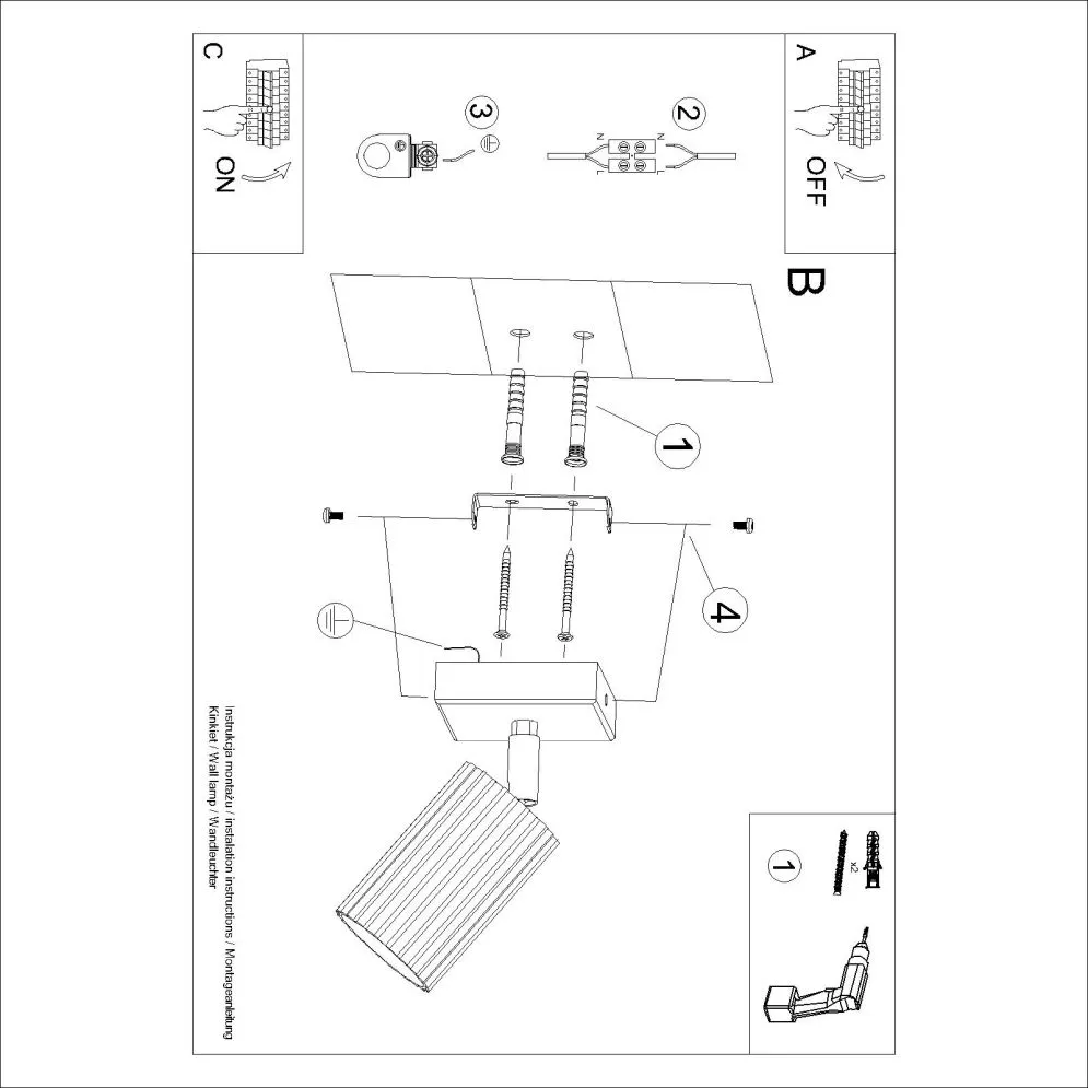 Kinkiet KARBON taupe | sklep MIRAT  kolekcja karbon