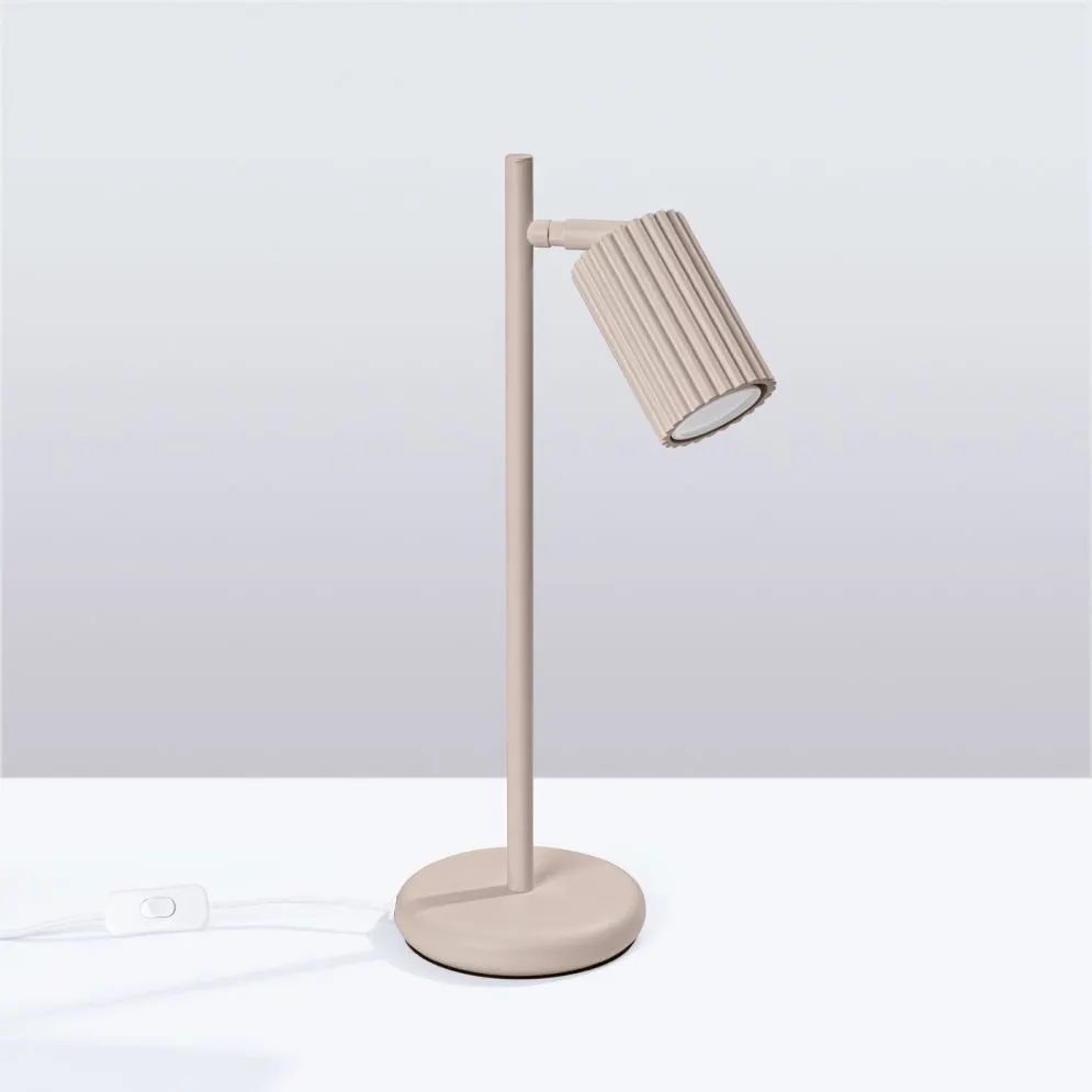 Lampa biurkowa KARBON taupe | sklep MIRAT  kolekcja karbon