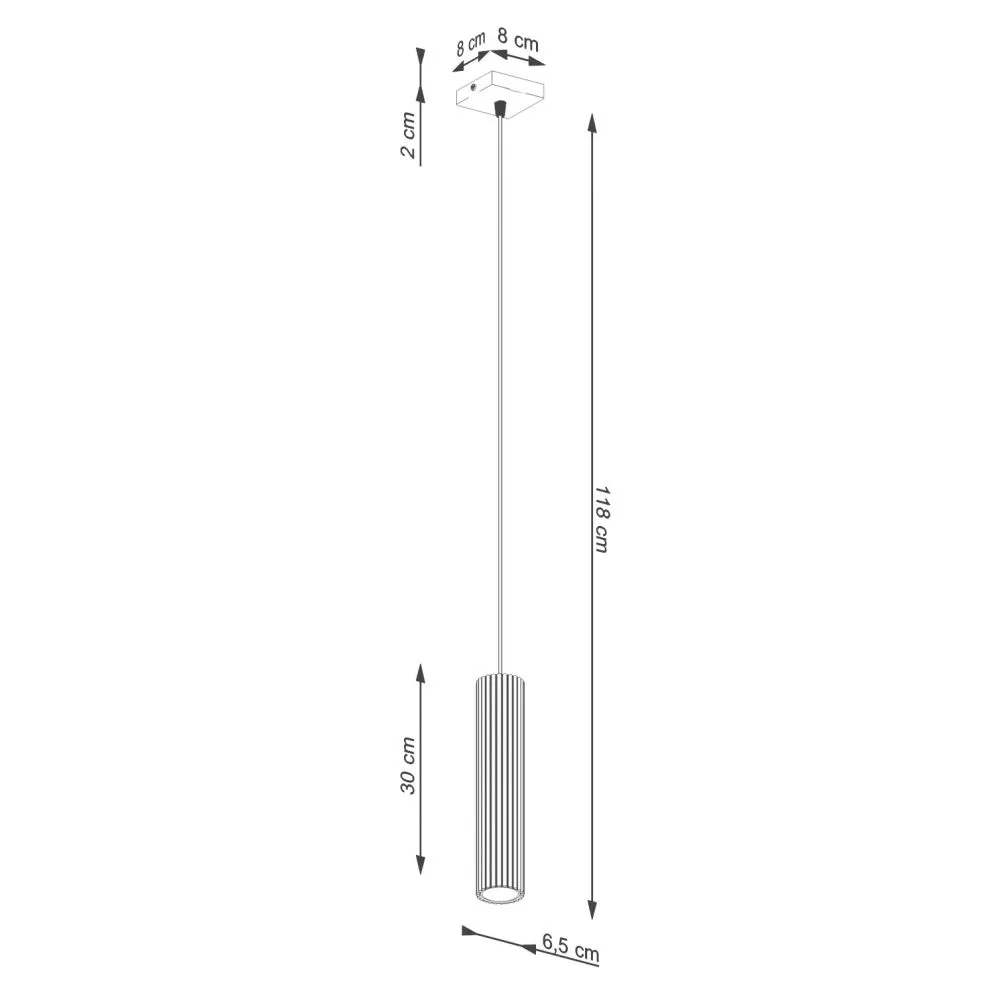 Lampa wisząca KARBON 1 taupe | sklep MIRAT kolekcja karbon