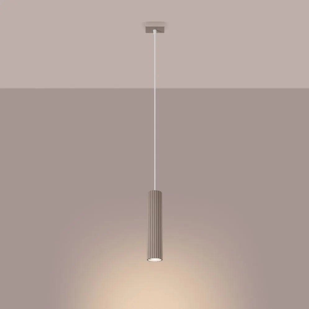 Lampa wisząca KARBON 1 taupe | sklep MIRAT kolekcja karbon
