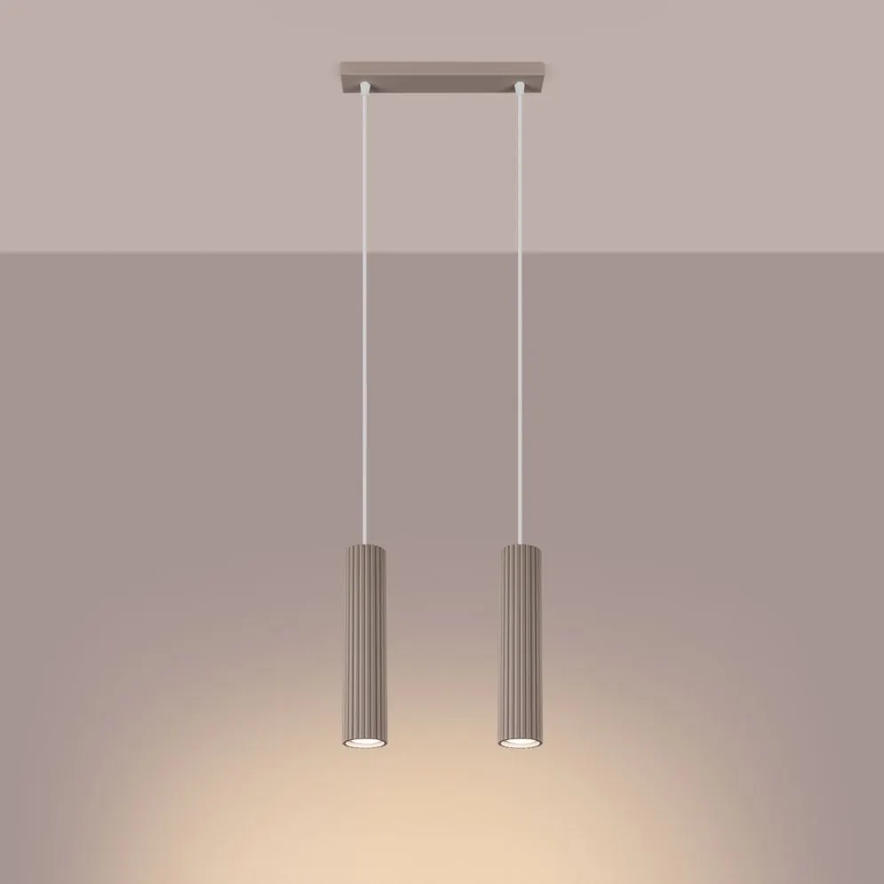Lampa wisząca KARBON 2 taupe | sklep MIRAT  kolekcja karbon