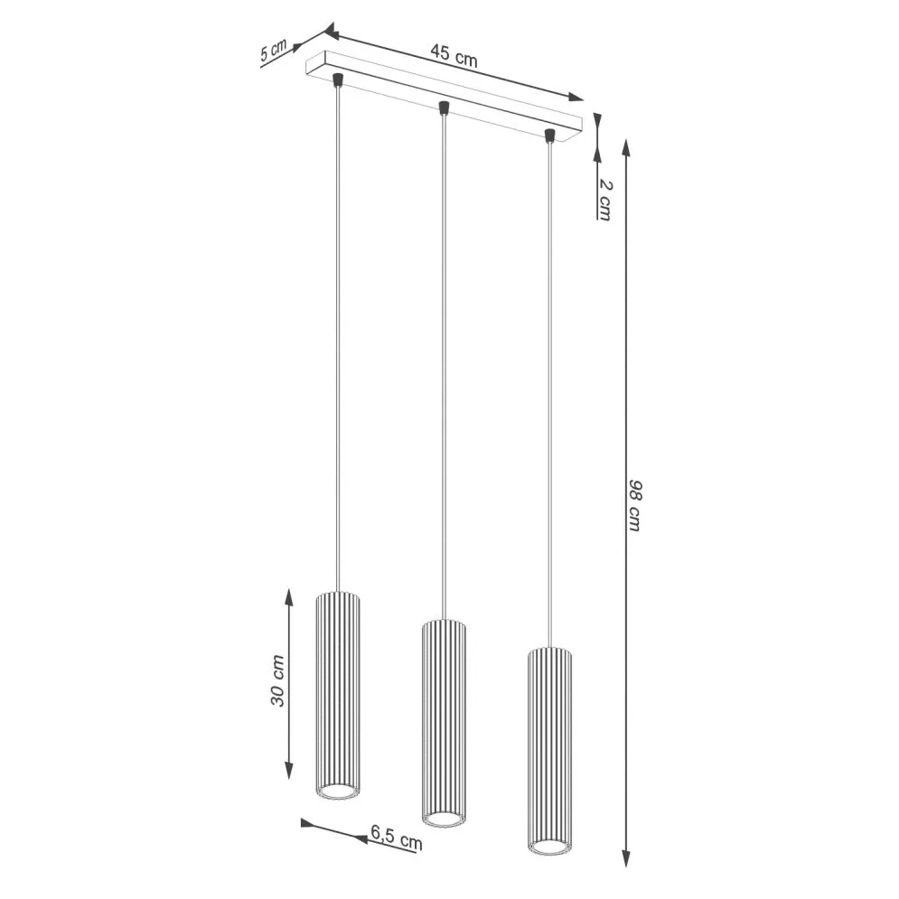 Lampa wisząca KARBON 3L taupe | sklep MIRAT  kolekcja karbon