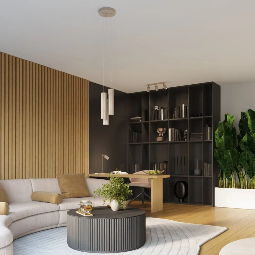 Lampa wisząca KARBON 3L taupe | sklep MIRAT  kolekcja karbon