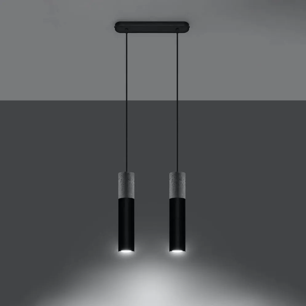 Lampa wisząca BORGIO 2 czarny | sklep MIRAT kolekcja borgio