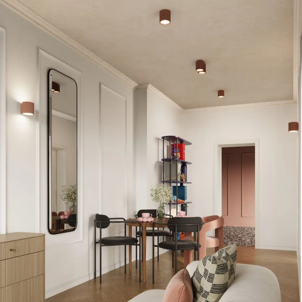 Plafon AURA 1 mocca GU10 | sklep MIRAT  kolekcja aura