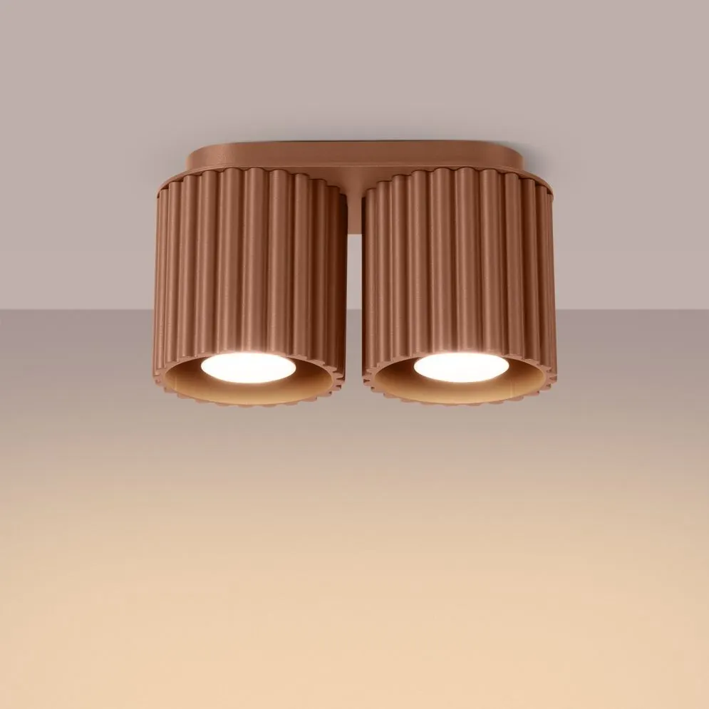Plafon AURA 2 mocca GU10 | sklep MIRAT kolekcja aura