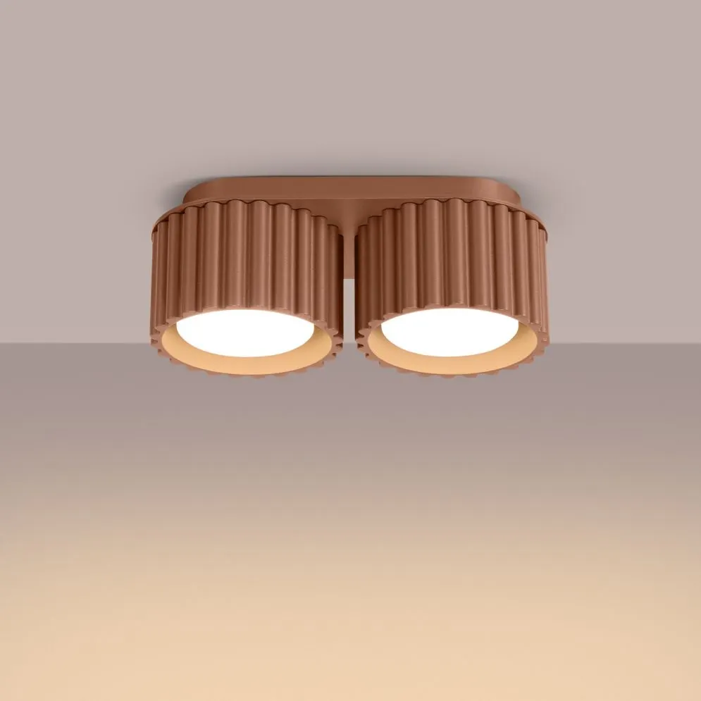 Plafon AURA 2 mocca Gx53 | sklep MIRAT  kolekcja aura