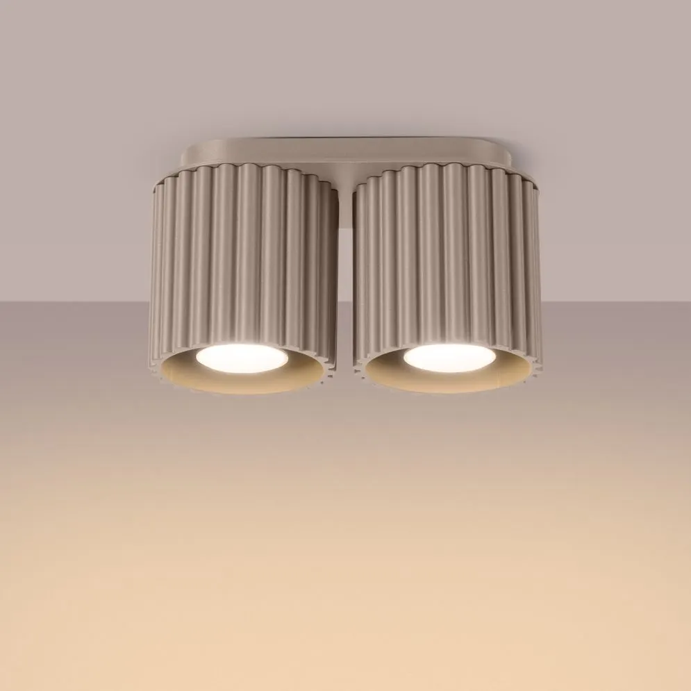 Plafon AURA 2 taupe GU10 | sklep MIRAT kolekcja aura
