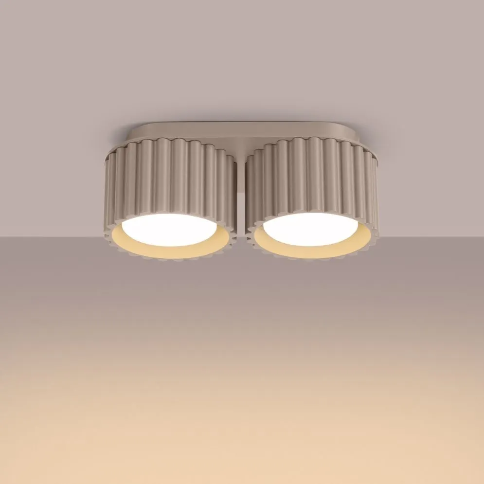Plafon AURA 2 taupe Gx53 | sklep MIRAT kolekcja aura