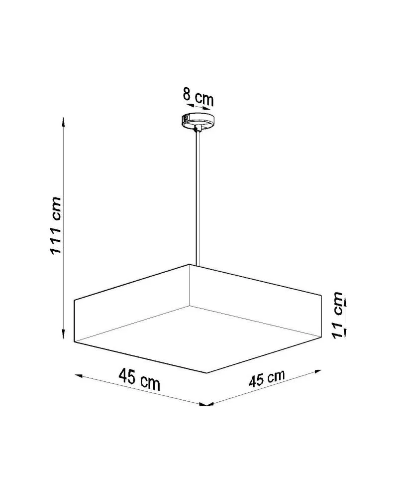 Lampa wisząca HORUS 45 SZARA | sklep MIRAT  kolekcja horus