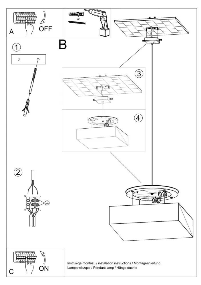 Lampa wisząca HORUS 45 SZARA | sklep MIRAT  kolekcja horus
