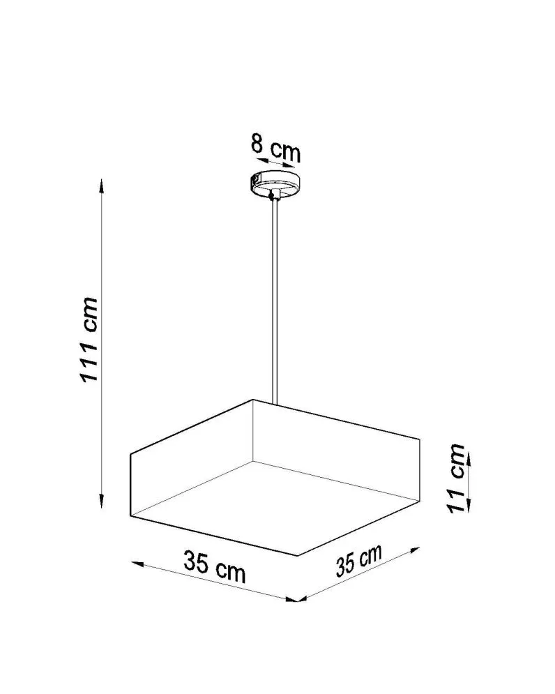 Lampa wisząca HORUS 35 CZARNA | sklep MIRAT kolekcja horus