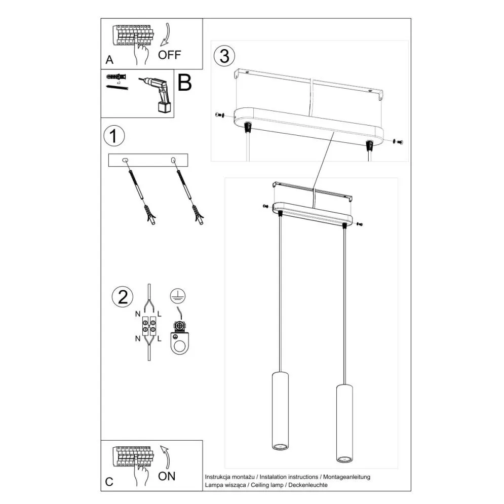 Lampa wisząca LUVO 2 | sklep MIRAT kolekcja luvo
