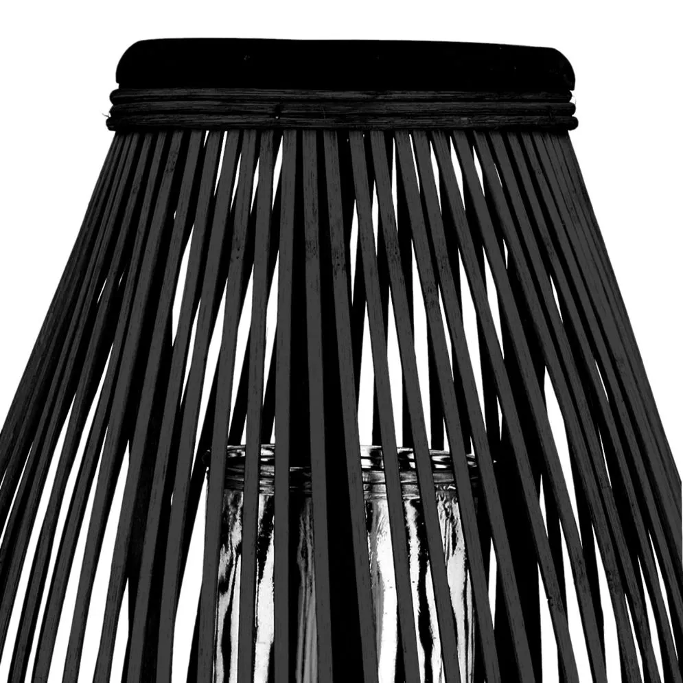 Lampion MASAYA ogrodowy czarny 15x11x61 cm | MIRAT