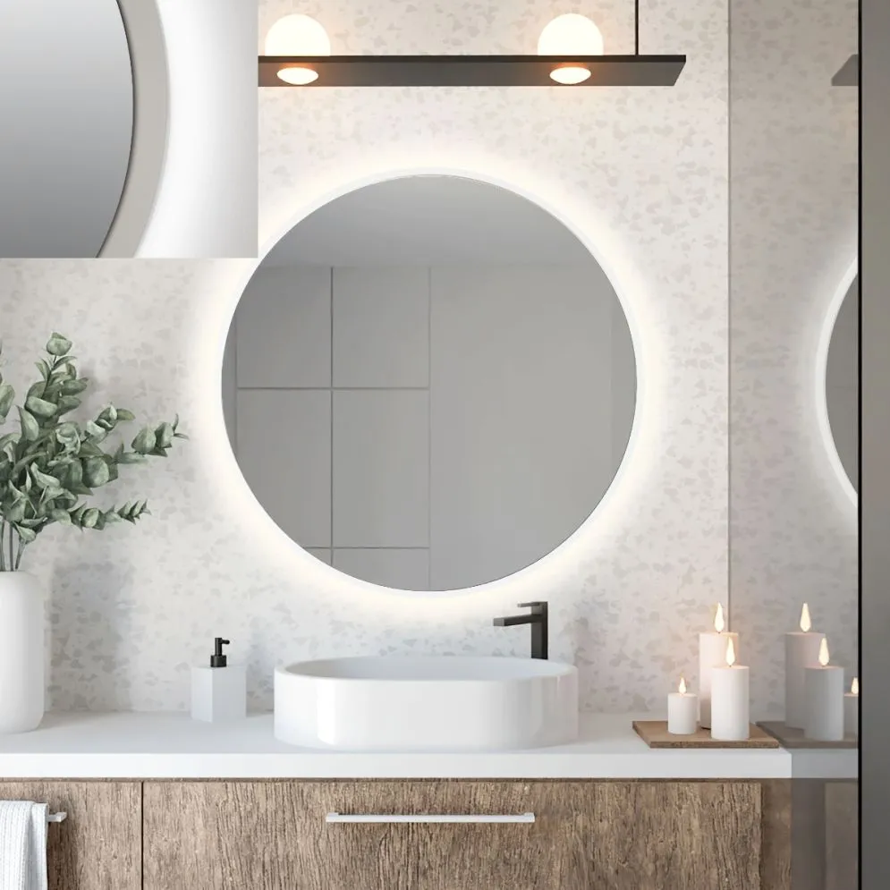 Lustro łazienkowe ZIRCON STANDARD 70 z oświetleniem LED | MIRAT. w stylu kolekcja ZIRCON