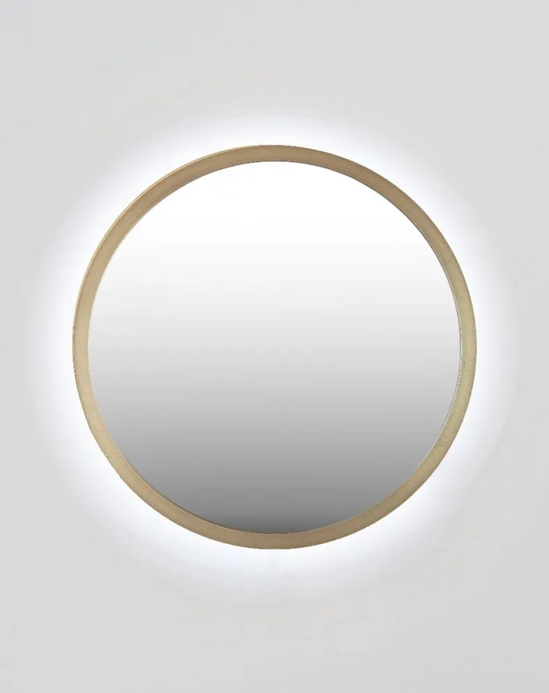 Lustro łazienkowe ZIRCON METALIC 80 z oświetleniem LED | MIRAT. w stylu  kolekcja ZIRCON
