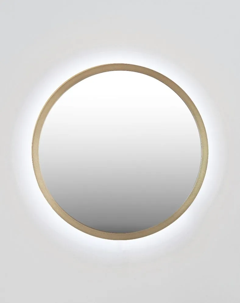Wiszące lustro łazienkowe ZIRCON METALIC 100 z oświetleniem LED | MIRAT. w stylu kolekcja ZIRCON