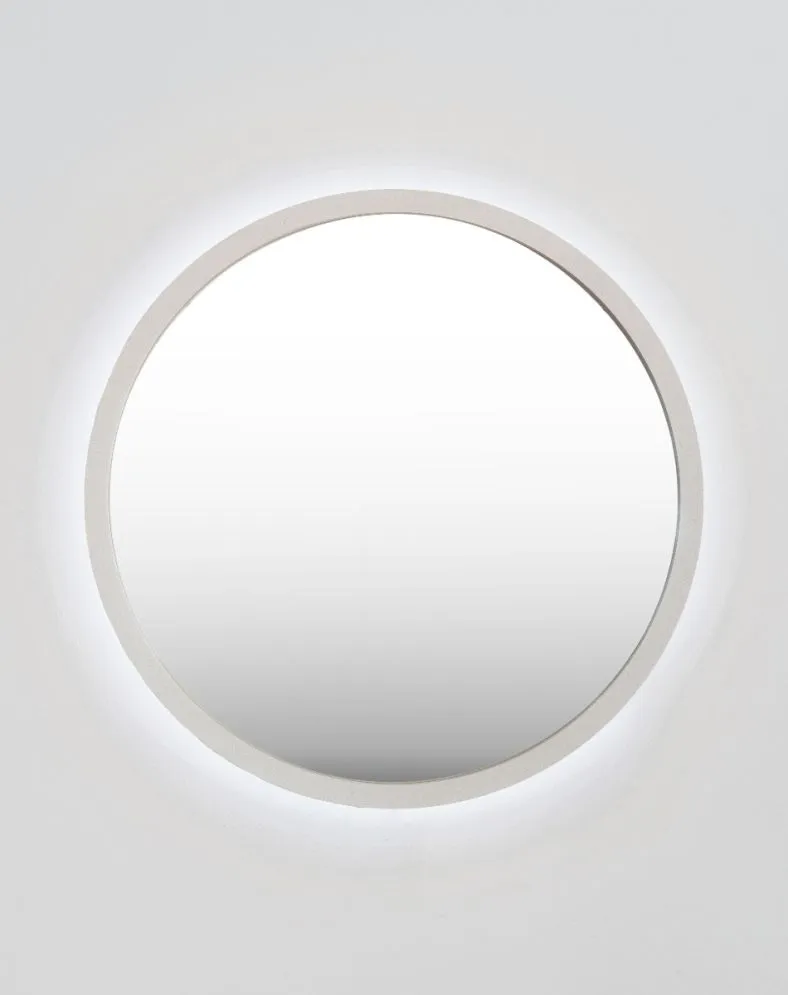 Lustro łazienkowe ZIRCON BETON 100 z oświetleniem LED | MIRAT. w stylu kolekcja ZIRCON