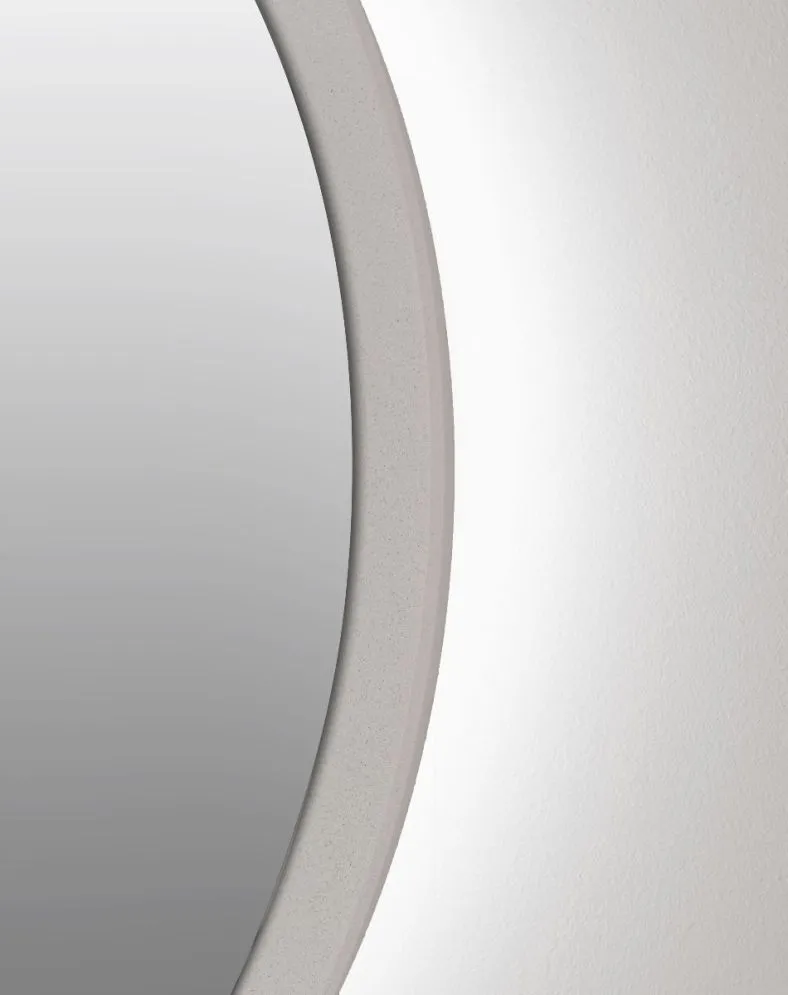 Lustro łazienkowe ZIRCON BETON 90 z oświetleniem LED | MIRAT. w stylu kolekcja ZIRCON