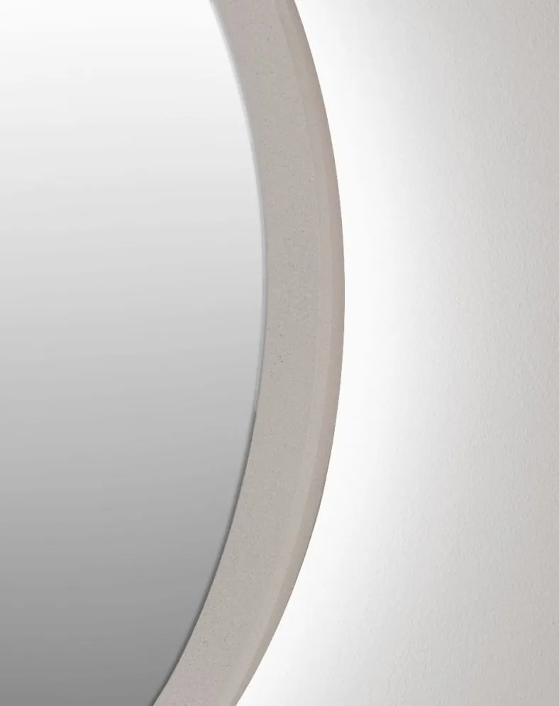 Lustro łazienkowe ZIRCON BETON 100 z oświetleniem LED | MIRAT. w stylu kolekcja ZIRCON