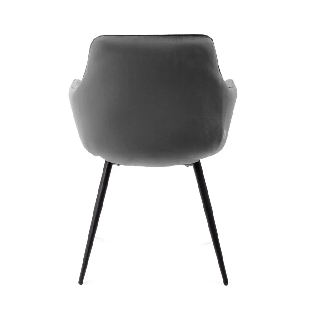 Krzesło do jadalni ETIENNE VELVET szare | MIRAT styl LOFT