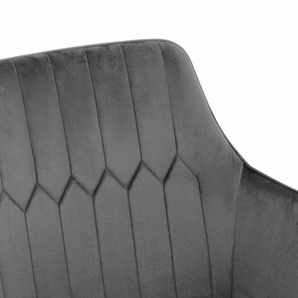 Krzesło do jadalni ETIENNE VELVET szare | MIRAT styl LOFT
