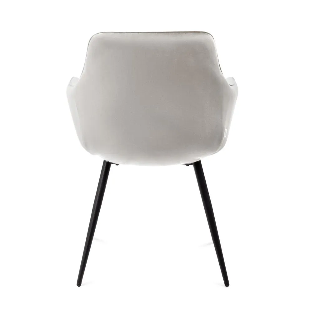 Krzesło ETIENNE VELVET jasnoszare w stylu Loft| MIRAT styl LOFT