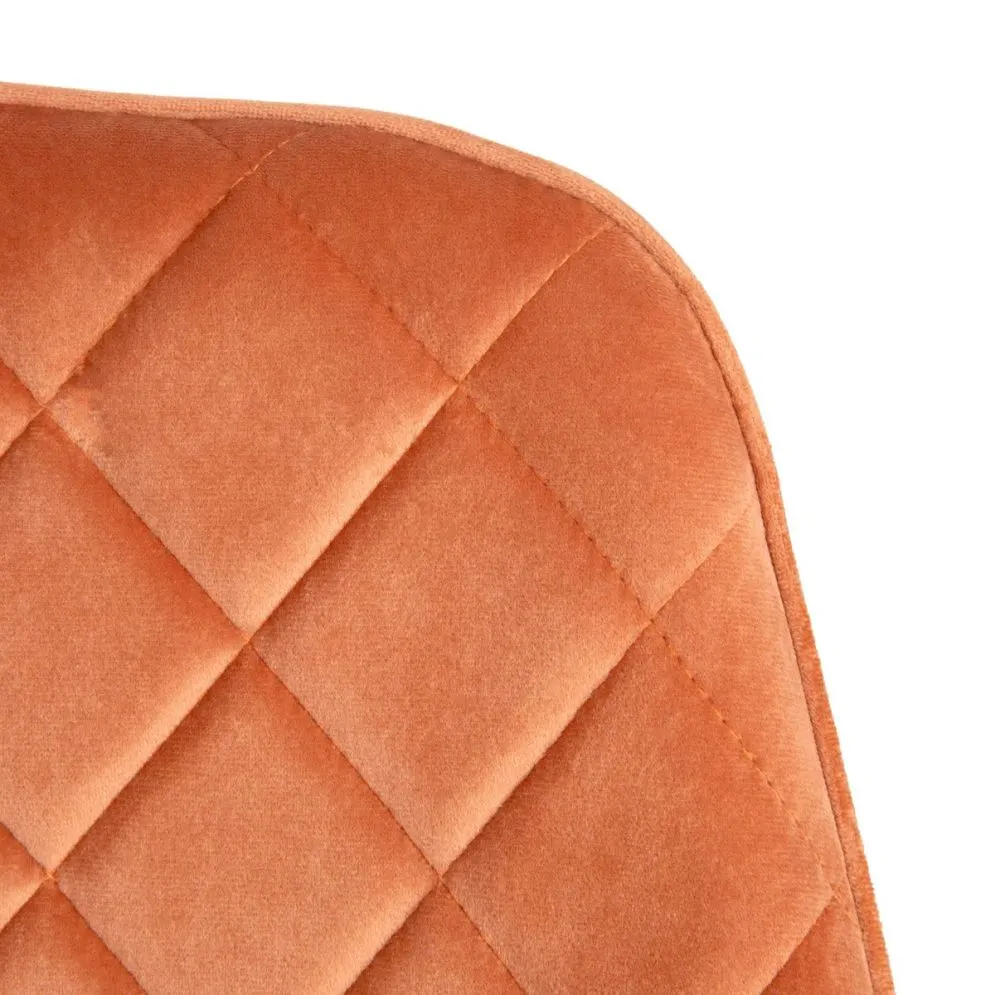 Krzesło z podłokietnikami SHELTON w kolorze ceglastym |MIRAT styl LOFT