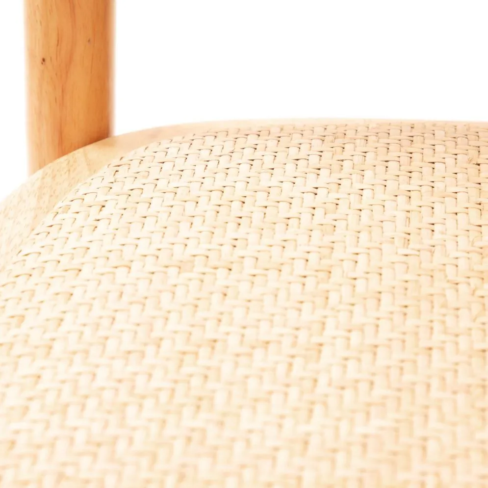 Krzesło rattanowe LEGNO w naturalnym kolorze |MIRAT styl VINTAGE