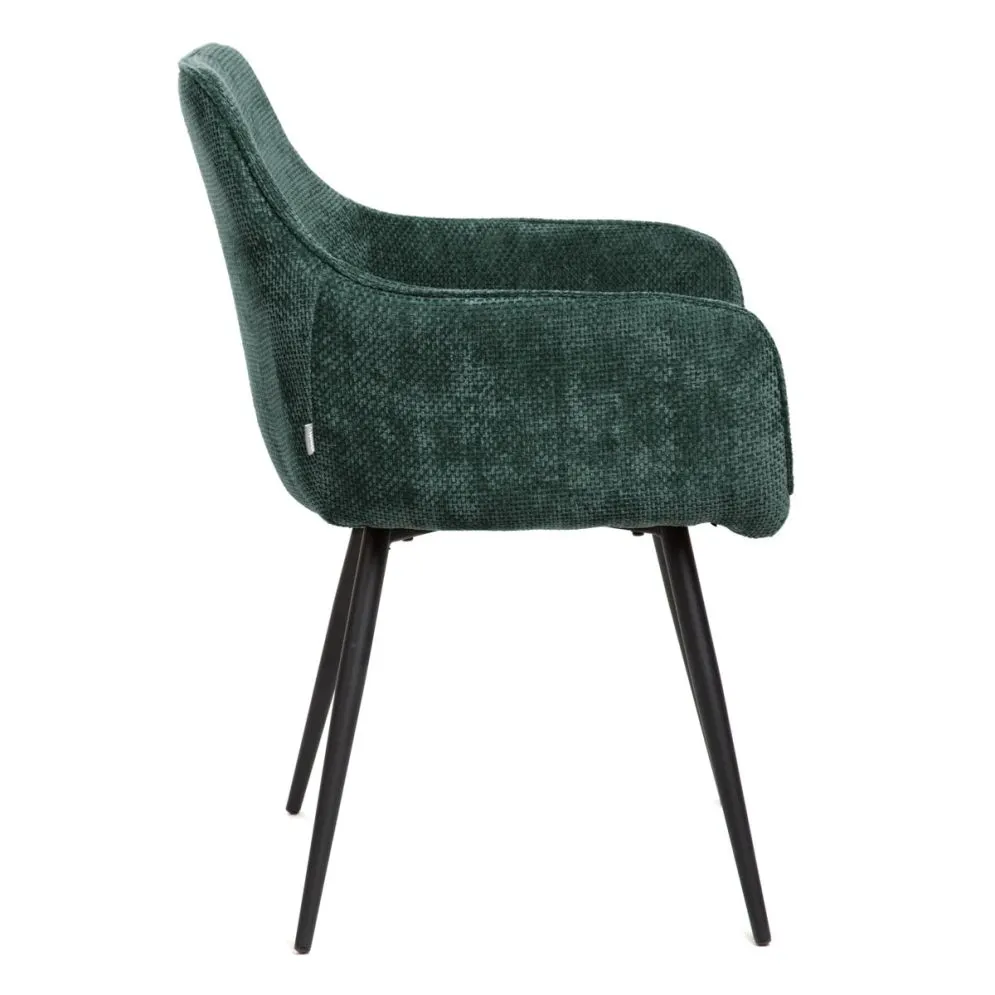 Krzesło tapicerowane SATORI POP zielone strukturalne | MIRAT styl LOFT