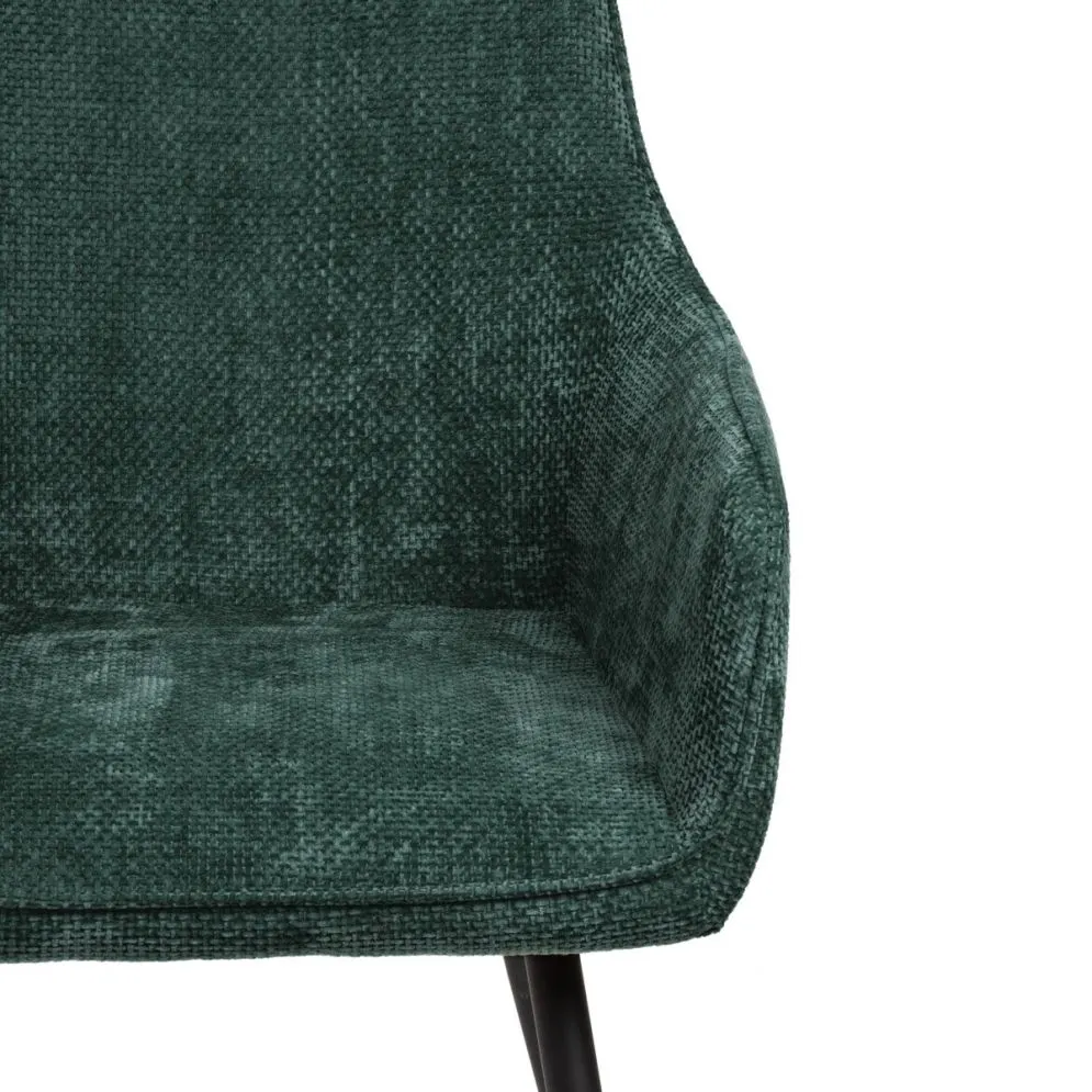 Krzesło tapicerowane SATORI POP zielone strukturalne | MIRAT styl LOFT