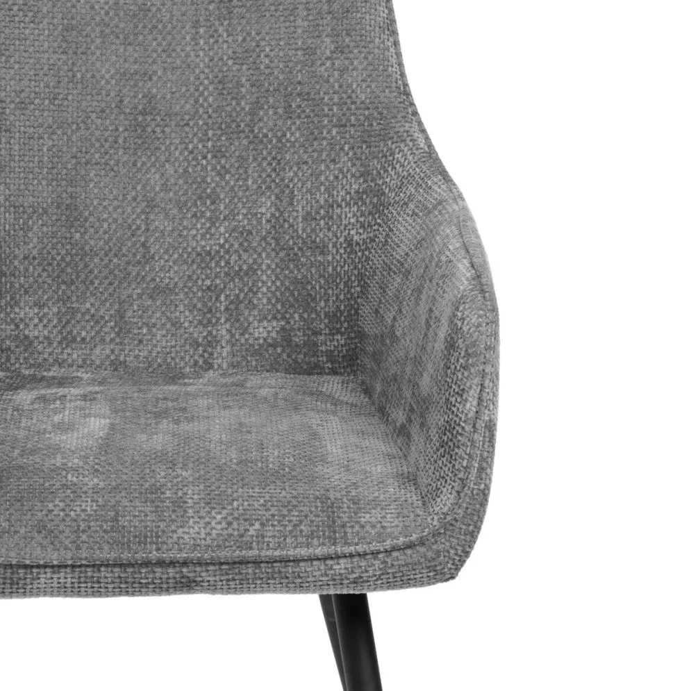 Krzesło tapicerowane SATORI FASO szare | MIRAT styl LOFT