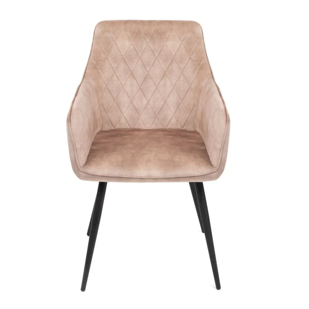 Krzesło tapicerowane SATORI beżowe w stylu loftowym | MIRAT styl LOFT