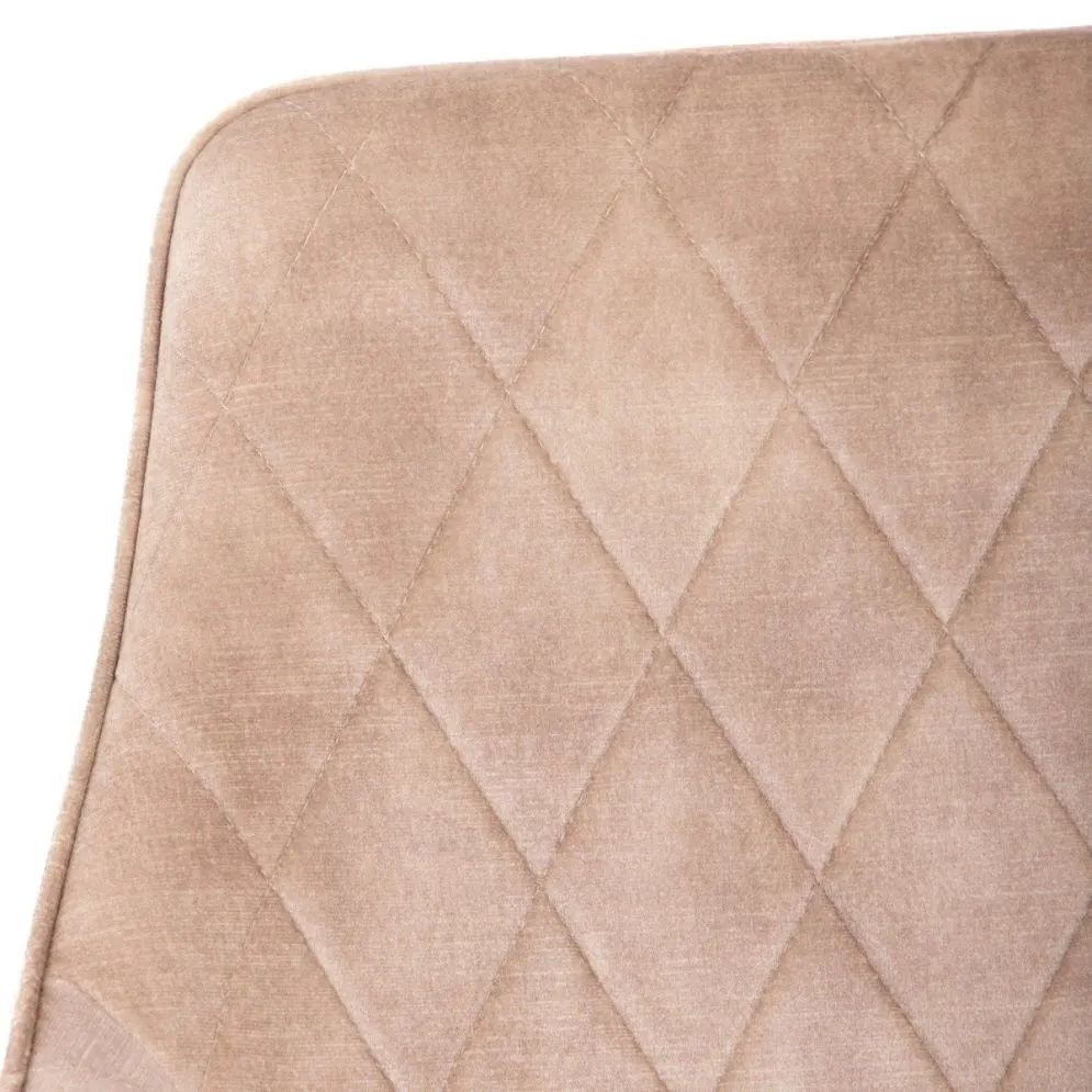 Krzesło tapicerowane SATORI beżowe w stylu loftowym | MIRAT styl LOFT