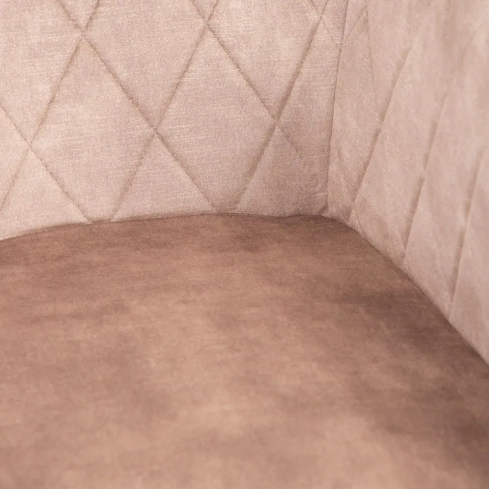 Krzesło tapicerowane SATORI beżowe w stylu loftowym | MIRAT styl LOFT