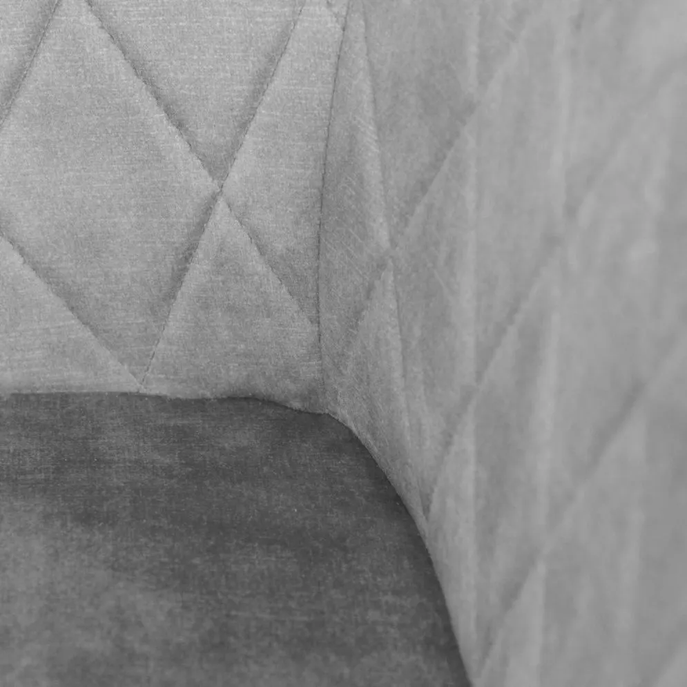 Krzesło tapicerowane SATORI szare na czarnych nogach | MIRAT styl LOFT