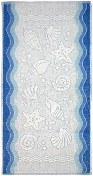 Ręcznik bawełniany Greno Flora Ocean 40x60 niebieski MIRAT.