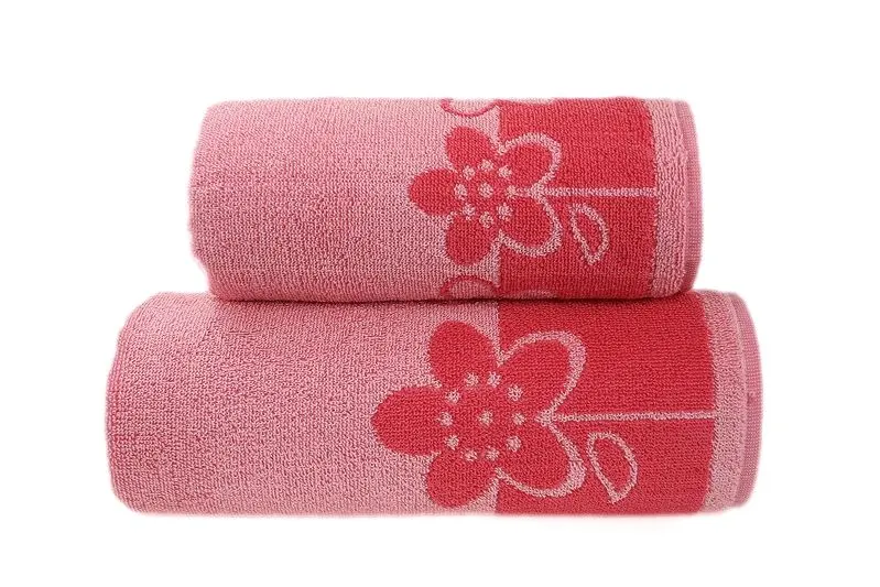 Ręcznik kąpielowy Greno Paloma 2 70x140 różowy dwustronny MIRAT.