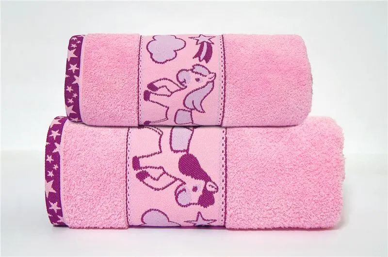 Ręcznik dziecięcy Greno Kids 50x70 Pony różowy MIRAT.