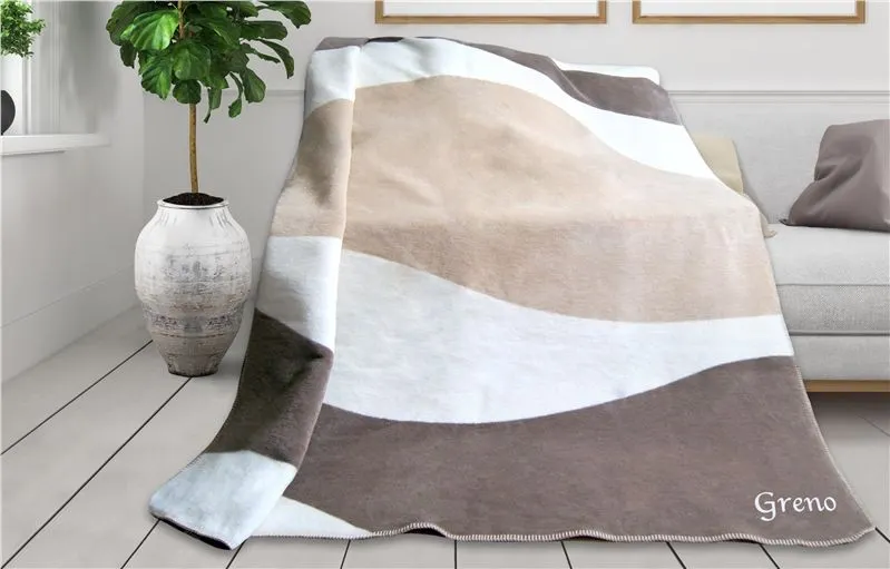 Koc akrylowy Greno Glamour 150x200 Tabbaco VanillaMIRAT.