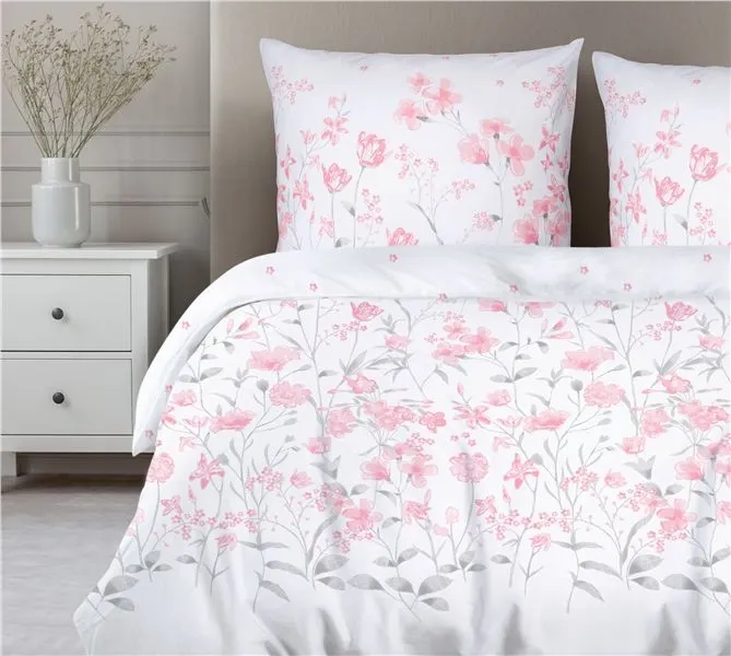 Pościel bawełniana Premium Bielbaw 220x200 Slay różowa MIRAT.