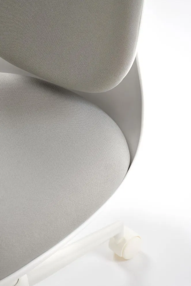 Fotel dziecięcy ORION 2 jasny szary/biały tapicerowany I sklep meblowy MIRAT.