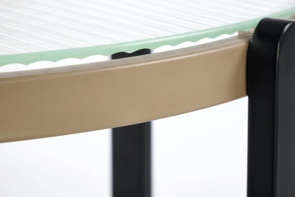 Stolik kawowy KAMALA S 53cm dąb naturalny/czarny loftowy I sklep meblowy MIRAT. styl LOFT