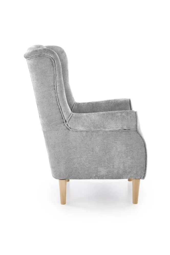 Fotel uszak HERMES szary tapicerowany I sklep meblowy MIRAT.