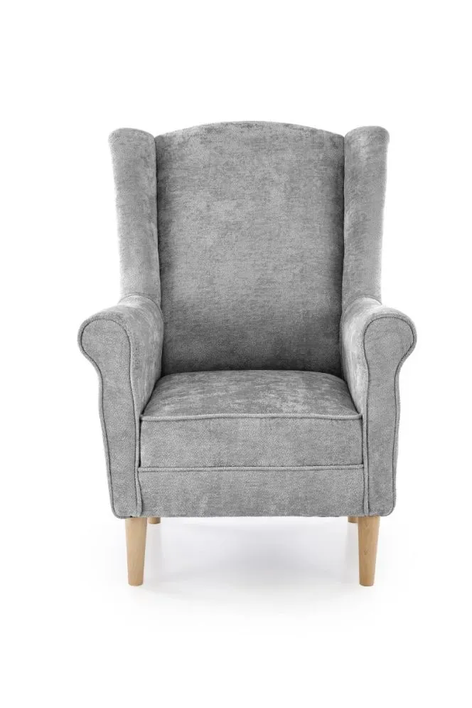 Fotel uszak HERMES szary tapicerowany I sklep meblowy MIRAT.